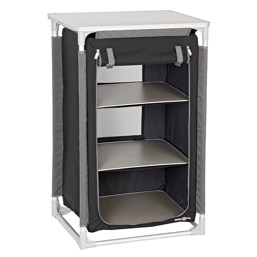 Armoire mobile pour camping avec 3 étagères multi-usages Azabache LS Brunner