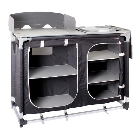 Kitchenette de camping avec évier et étagères Azabache CTW Square HWT Brunner Promotion