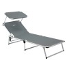 Chaise longue pliable avec pare-soleil pour plage, piscine Malibù Brunner Remises