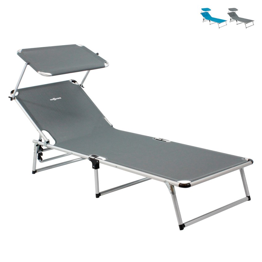 Chaise longue pliable avec pare-soleil pour plage, piscine Malibù Brunner Vente