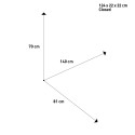 Table de camping pliant 140x81cm Silver Gapless Level 6 Brunner Modèle