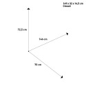 Table de camping pliable 146x70 Titanium Quadra 6 NG Brunner Caractéristiques