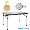 Table de camping 120,5x70 pliable aluminium bois Quadra Tropic 4 Brunner Réductions