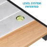 Table de camping pliable plateau aluminium bois 146x70 Quadra Tropic 6 Brunner Choix