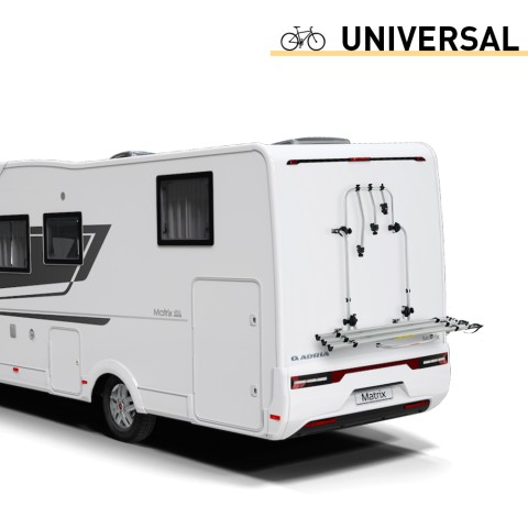 Porte-vélos universel réglable pour 3 bicyclettes h47-87cm Bici Ok Camper Promotion