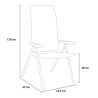 Chaise de camping pliable avec accoudoirs pour jardin extérieur Straal M Brunner Offre