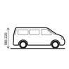 Auvent universel indépendant pour van/auto, hauteur 180-220cm Entrada Brunner Réductions