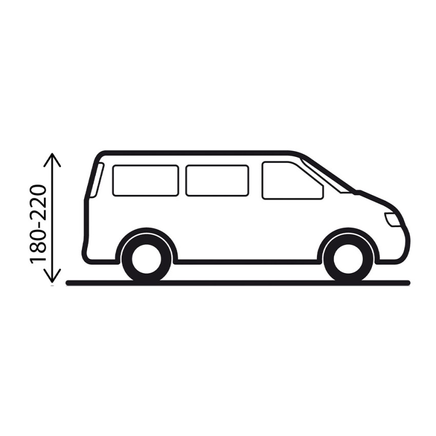 Auvent Latéral ALBATROS BRUNNER pour fourgon, van et minivan H 2m10
