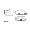 Auvent pare-soleil gonflable pour caravane Skia 300 Aerocamping Brunner Offre