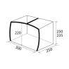 Auvent pare-soleil gonflable pour caravane Skia 300 Aerocamping Brunner Catalogue