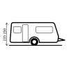 Auvent gonflable pour caravane et camping-car Skia 400 Aerocamping Brunner Remises