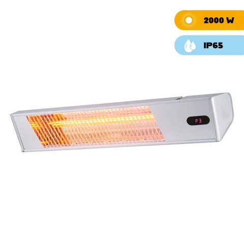 Chauffage infrarouge WiFi extérieur pour bar et jardin Caldo Ira Inox 2000W Promotion