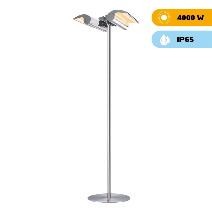 Chauffage sur pied 2 lampes infrarouges extérieur Heat Promotion Chauffage sur pied 2 lampes infrarouges extérieur Heat Promotion