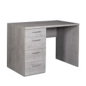 Bureau moderne 4 tiroirs télétravail gris KimDesk GS Offre