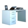 Bureau moderne blanc à 4 tiroirs pour smartworking 110X60 KimDesk WS Offre