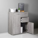 Meuble polyvalent avec tiroirs pour bureau ou salon 2 compartiments 2 tiroirs Ruj Promotion