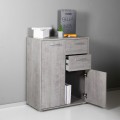 Meuble polyvalent avec tiroirs pour bureau ou salon 2 compartiments 2 tiroirs Ruj Promotion