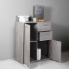 Meuble polyvalent avec tiroirs pour bureau ou salon 2 compartiments 2 tiroirs Ruj Choix