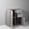 Meuble polyvalent avec tiroirs pour bureau ou salon 2 compartiments 2 tiroirs Ruj Catalogue