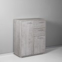 Meuble polyvalent avec tiroirs pour bureau ou salon 2 compartiments 2 tiroirs Ruj Remises