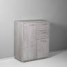 Meuble polyvalent avec tiroirs pour bureau ou salon 2 compartiments 2 tiroirs Ruj Remises