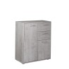 Meuble polyvalent avec tiroirs pour bureau ou salon 2 compartiments 2 tiroirs Ruj Offre