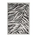 Tapis moderne rectangulaire motif zèbre gris noir Double GRI006 Vente