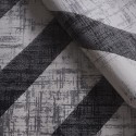Tapis design géométrique moderne rectangulaire gris noir Double GRI008 Offre