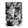 Tapis design abstrait rectangulaire gris noir blanc moderne GRI226 Vente