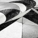 Tapis rectangulaire design géométrique moderne gris blanc noir GRI229 Offre