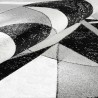 Tapis rectangulaire design géométrique moderne gris blanc noir GRI229 Offre
