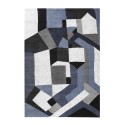 Tapis rectangulaire style géométrique salon design moderne BLU019 Vente