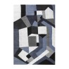 Tapis rectangulaire style géométrique salon design moderne BLU019 Vente