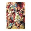 Tapis multicolore rectangulaire salon design moderne MUL434 Vente