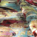 Tapis multicolore rectangulaire salon design moderne MUL434 Offre