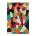 Tapis rectangulaire à poil court design géométrique multicolore MUL433 Vente