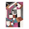 Tapis géométrique multicolore rectangulaire salon moderne MUL435 Vente