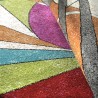 Tapis rectangulaire multicolore style géométrique à poils courts MUL436 Offre