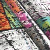 Tapis multicolore style moderne abstrait rectangulaire à poil court MUL438 Offre