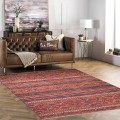 Tapis rectangulaire antidérapant multicolore salon chambre KILI01 Promotion