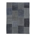 Tapis moderne bleu rectangulaire salle à manger chambre à coucher TUBL01 Vente