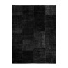 Tapis noir rectangulaire antidérapant salon chambre cuisine TUAN01 Vente
