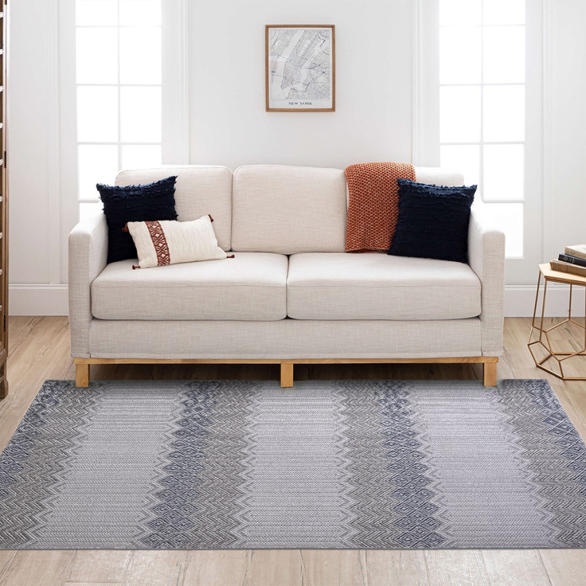 Tapis rectangulaire moderne intérieur extérieur véranda gris CSGRI001 Promotion