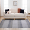 Tapis rectangulaire moderne intérieur extérieur véranda gris CSGRI001 Promotion