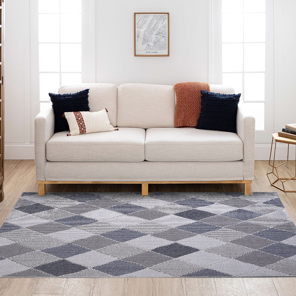 Tapis moderne rectangulaire en polypropylène intérieur extérieur CSGRI004