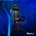 Chaise gaming ergonomique avec coussin lombaire et appui-tête RGB LED The Horde Prix