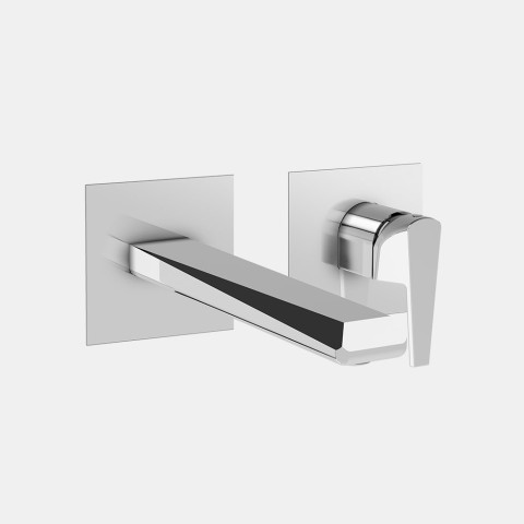 Mitigeur mural encastré lavabo 170mm 2 plaques E1003T Promotion