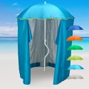 Parasol de plage léger visser tente protection uv GiraFacile 200 cm Zeus Dimensions