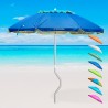 Parasol de plage aluminium leger visser protection uv GiraFacile 200 cm Afrodite Dimensions