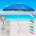 Parasol de plage aluminium leger visser protection uv GiraFacile 200 cm Afrodite Caractéristiques